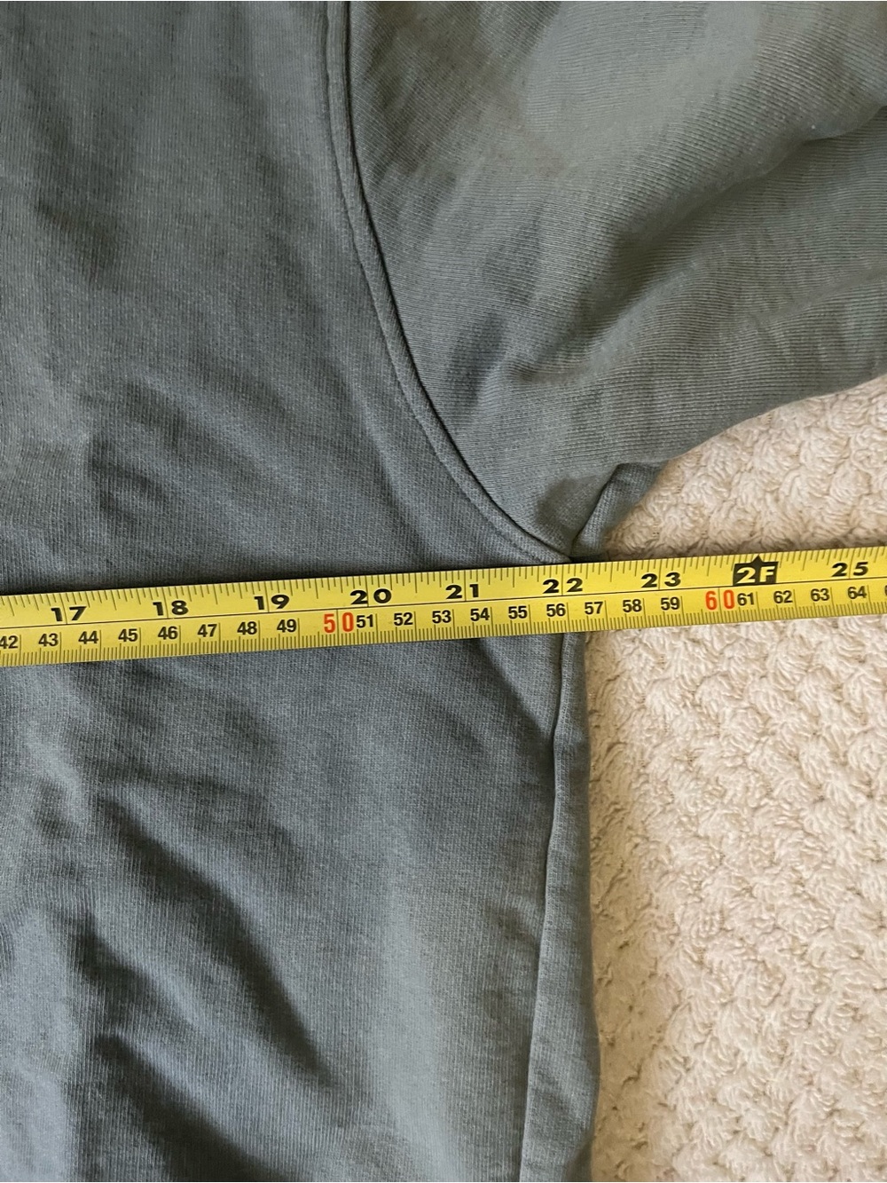 OAK + FORT Women's Crewneck sweatshirt in Olive Green - REFINED loungewear logo - Picture 12 of 13